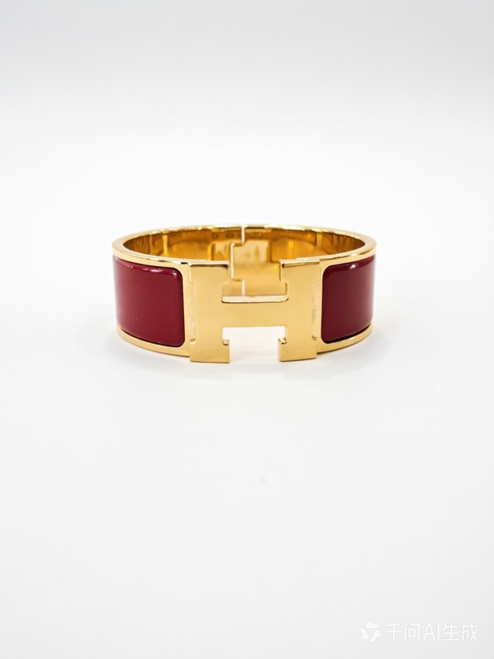 HERMES Enamel Wide Clic Clac H Bracelet